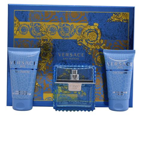 versace eau fraiche gift set boots|Versace men's perfume gift set.